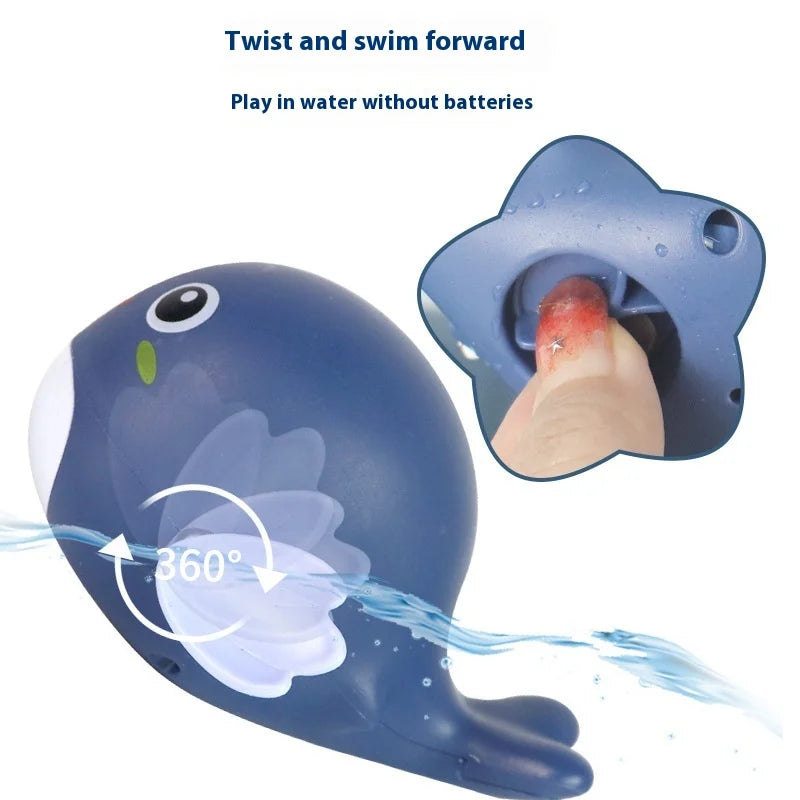 Jouets de Bain Bébé (x3) – Animaux à Remonter : Canard, Baleine & Pingouin – Flottants & Sans Pile – Pour Bébés 1 à 3 Ans