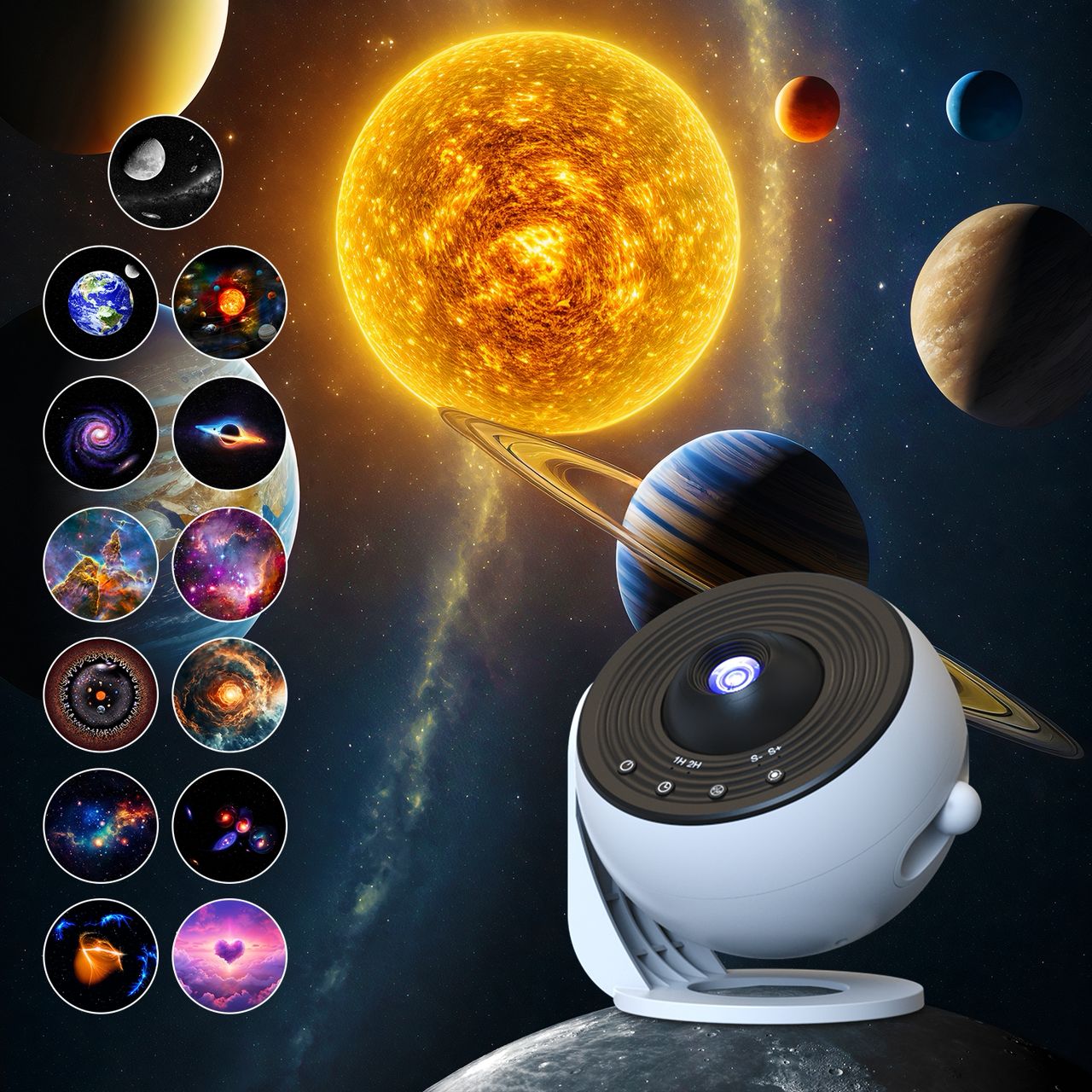 Projecteur Galaxie PRO Version – Créez un Ciel Étoilé Magique à la Maison