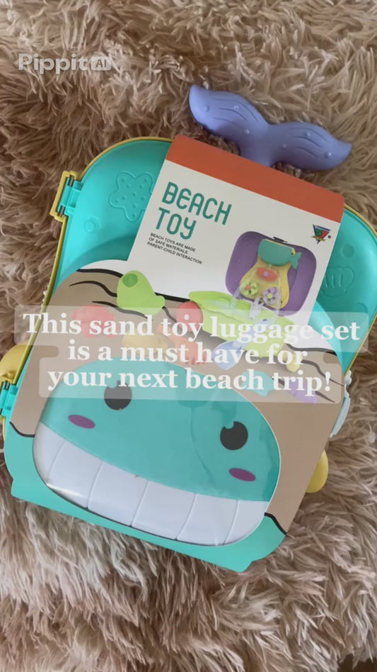 🎒 Valise Baleine Plage 7-en-1 – Le compagnon idéal pour les journées ensoleillées ☀️
